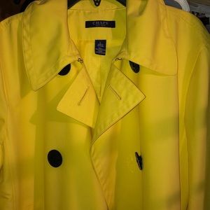 Chaps Bright Yellow Rain Coat